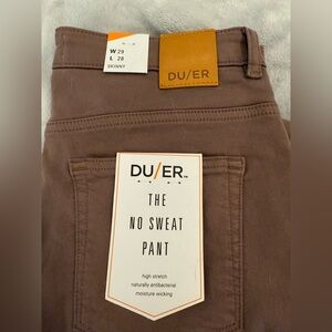 DU/ER No Sweat Skinny Pants — Brown